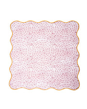 Mauve Circular Printed Cotton Napkin - 14"x14"
