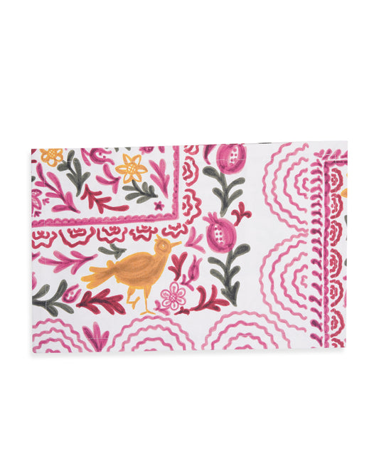 Ayna Pink Printed Placemat - Set of 4