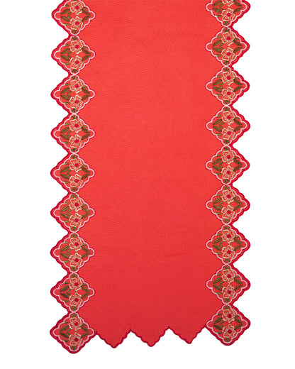 Mimo Festive Embroidered Table Runner- 13"x72"