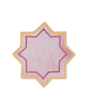 Miyana Coral Boundary Embroidered Coaster -4"x4"