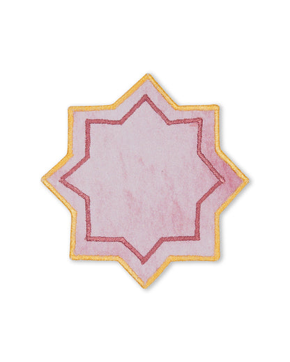 Miyana Coral Boundary Embroidered Coaster -4"x4"