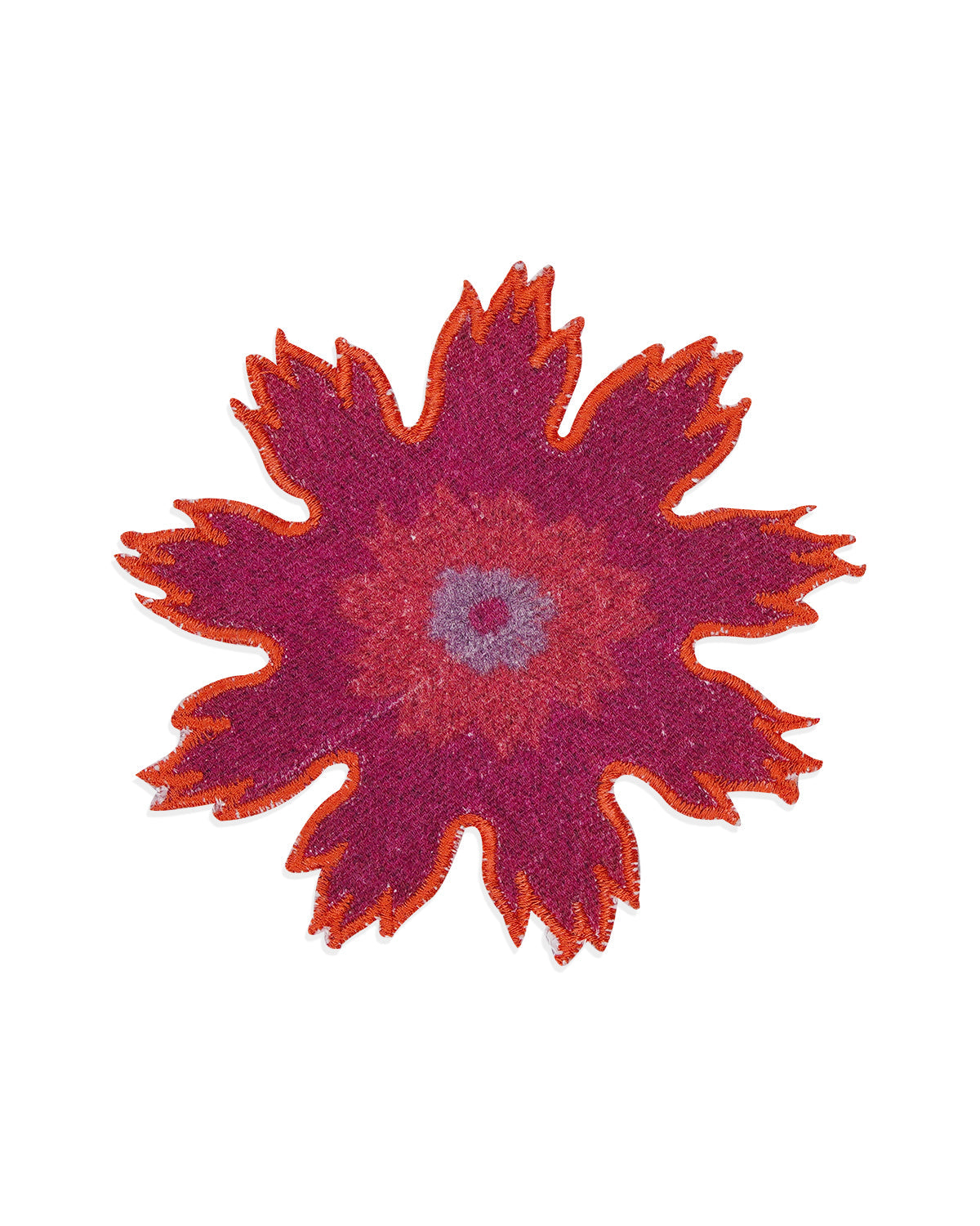 Rahat Pink Flower Embroidered Tea Coaster -4"x4"