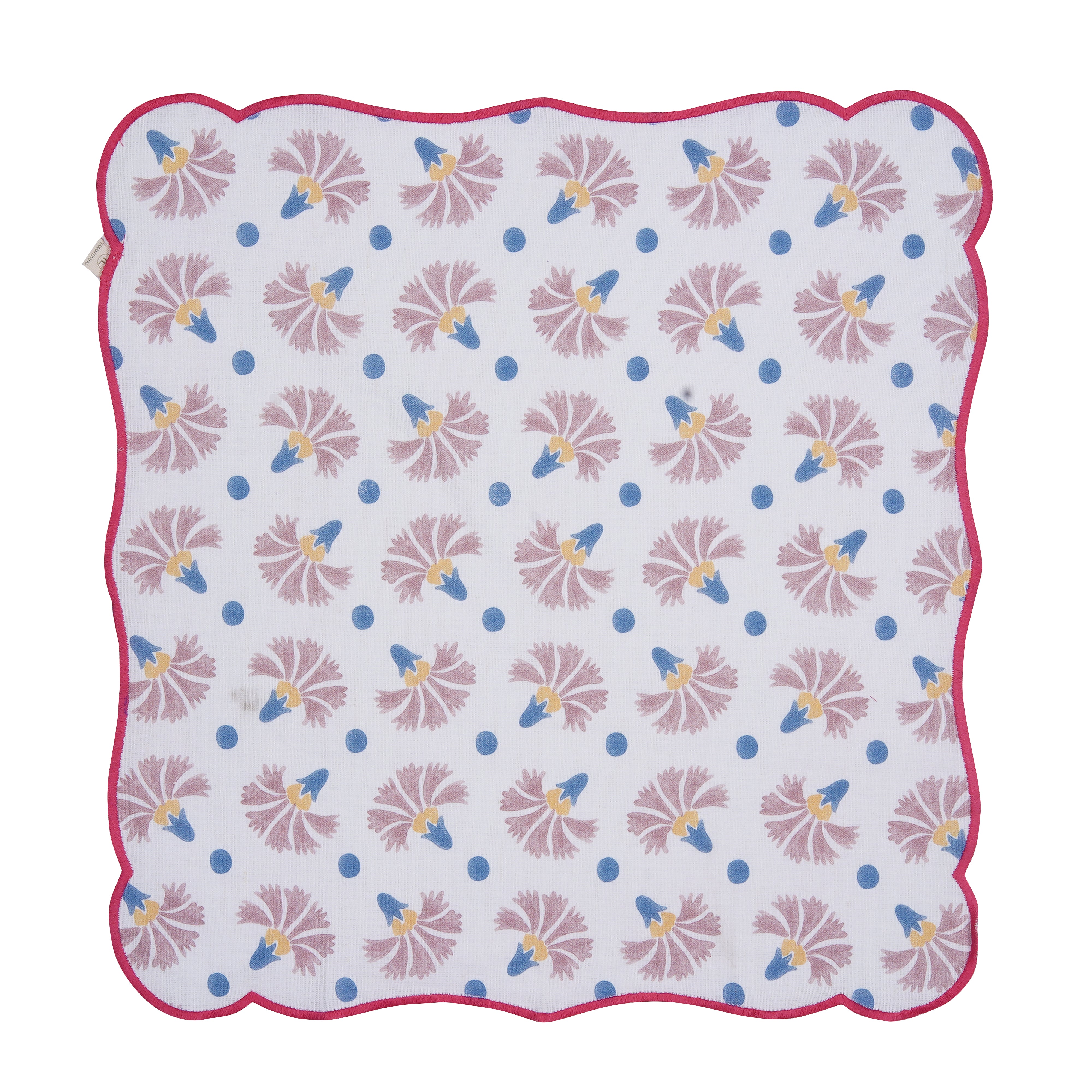 Raahat Buds Pink Cotton Napkin| Set of 2