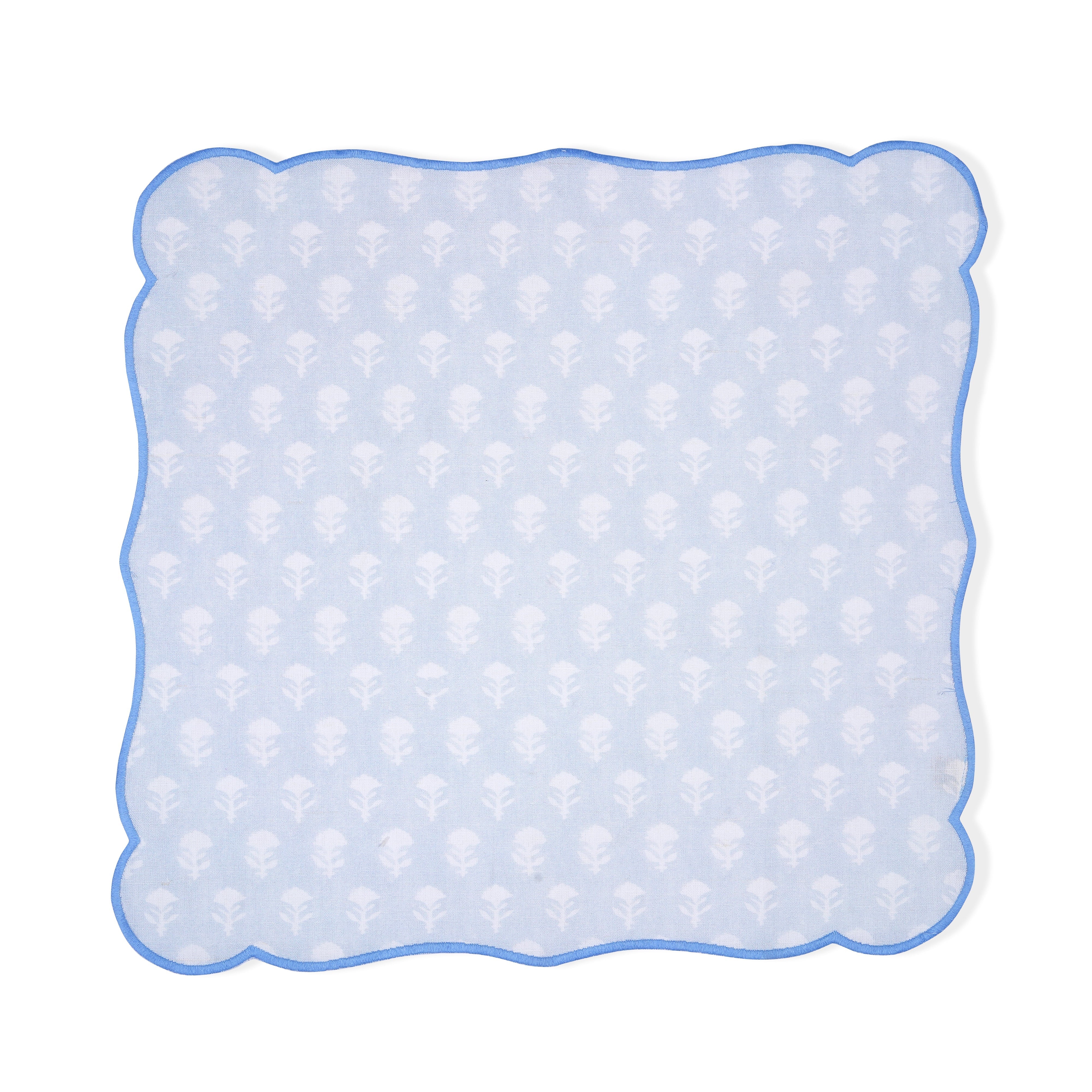 Mimo Pines Blue Cotton Napkin| Set of 2