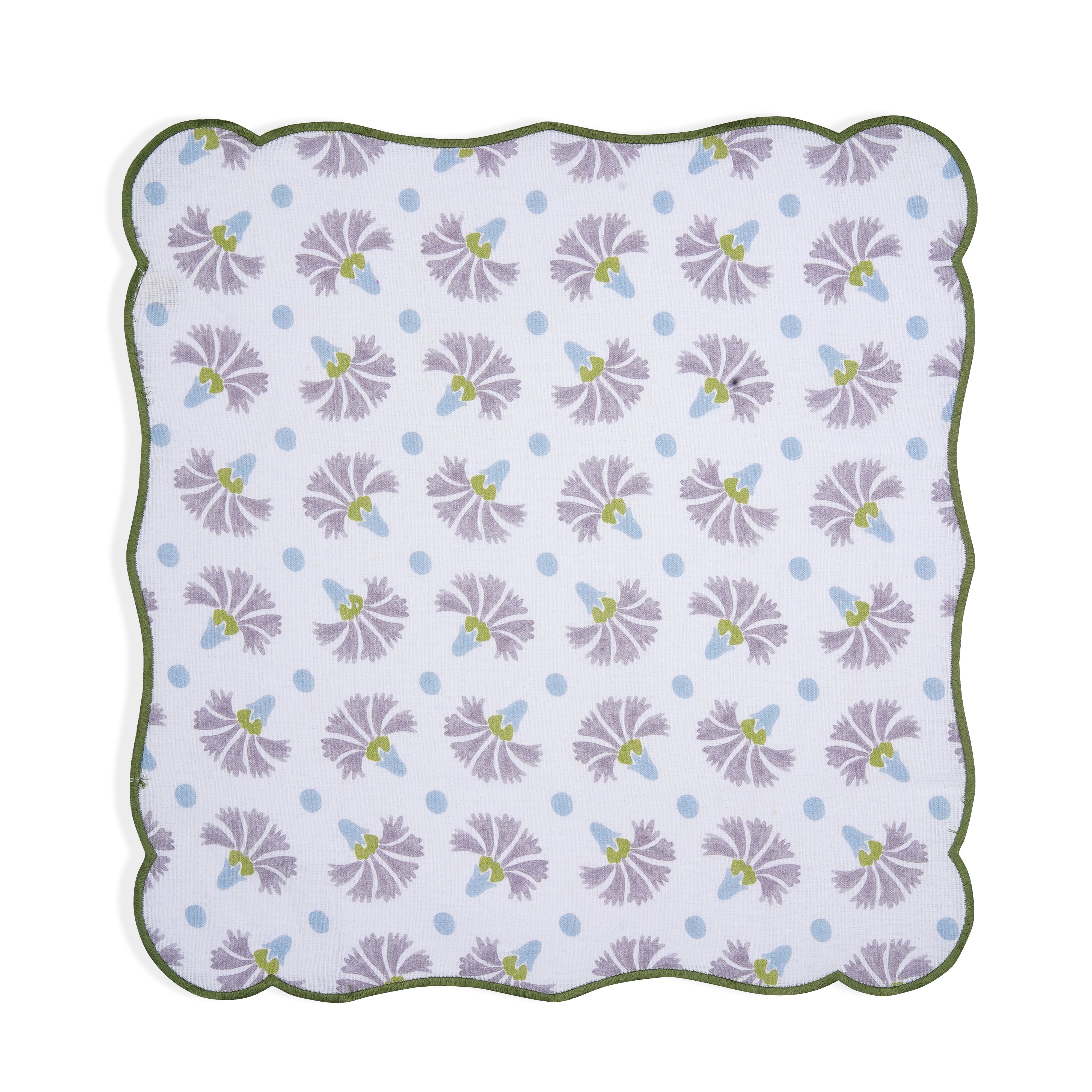 Raahat Buds Mauve Cotton Napkin| Set of 2