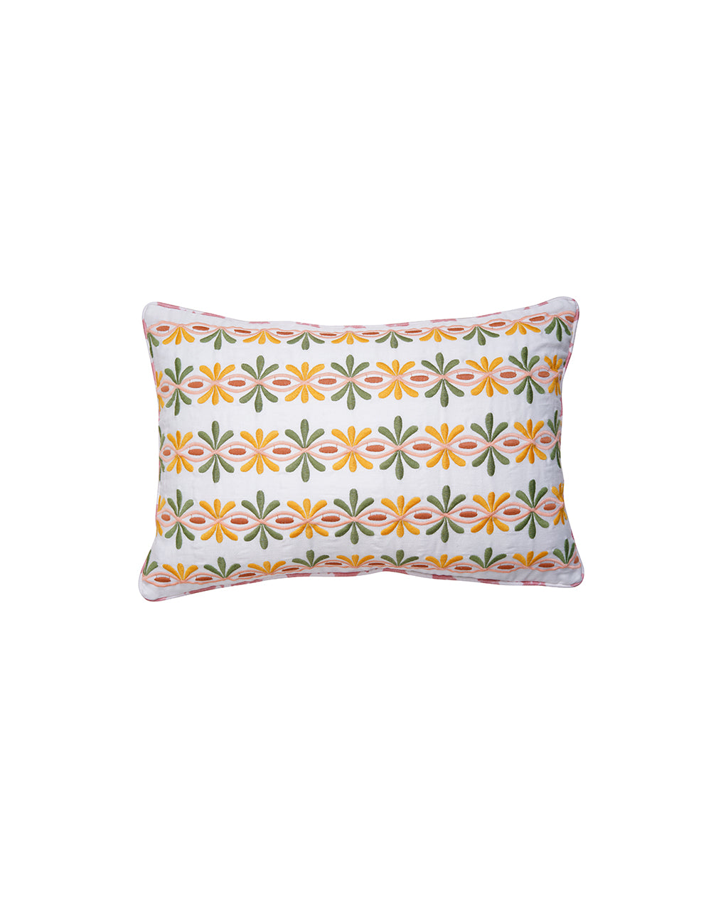 Mica curves yellow cushion cover