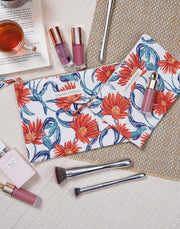 Floral Fables Waffle Pouch With PVC Lining