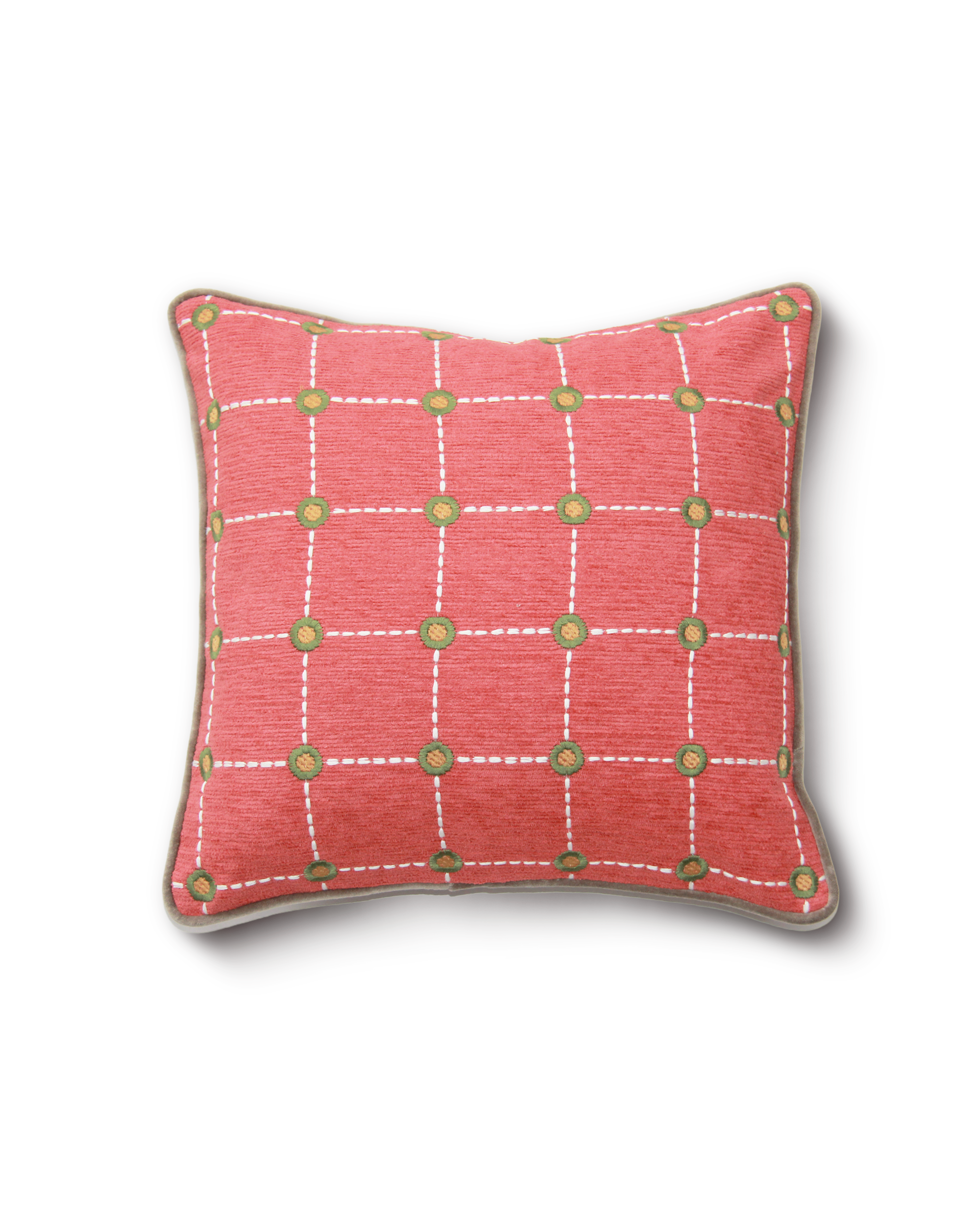 Rust Soft Stripe Cotton Cushion Cover - lifestyle