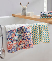 Nature Nectar Blue Hand Towel | Set Of 2