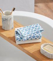 Checkmate Blue Face Towel | Set Of 2