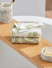 Ayna Green Face Towel | Set Of 2