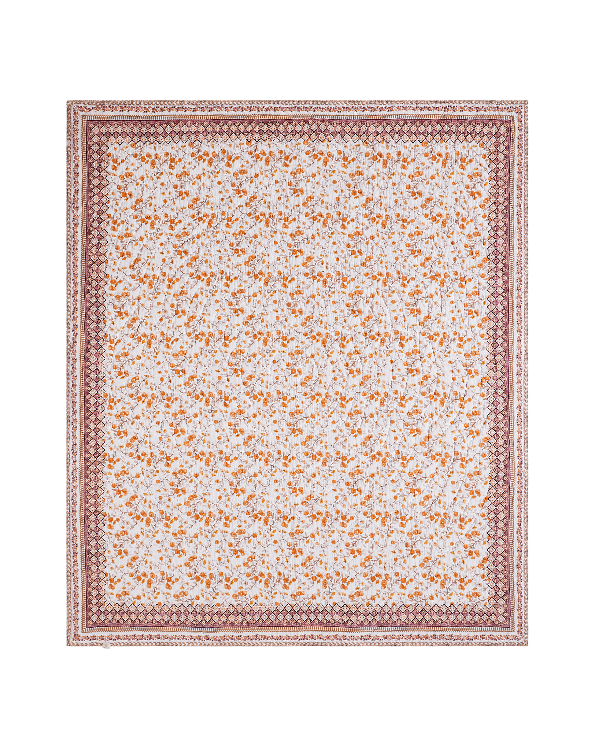 Mimo Yellow Cotton Quilt - lifestyle