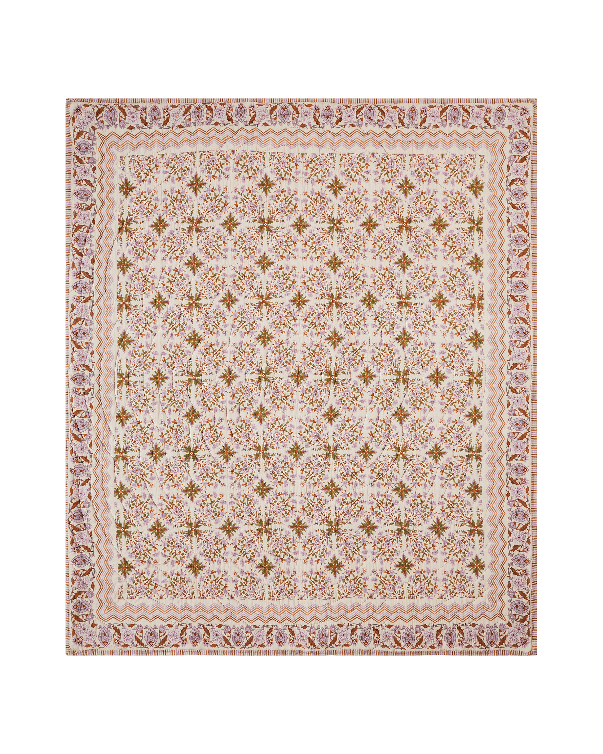 Rahat Yellow Cotton Quilt - lifestyle