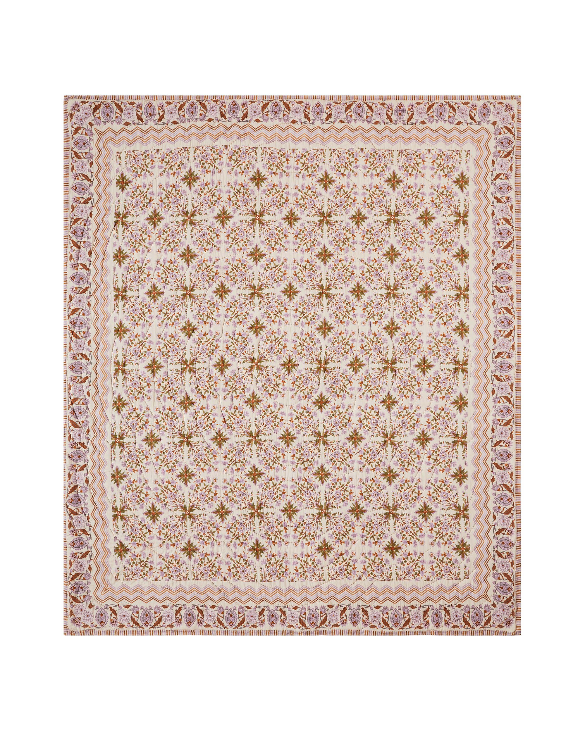 Rahat Yellow Cotton Quilt - lifestyle