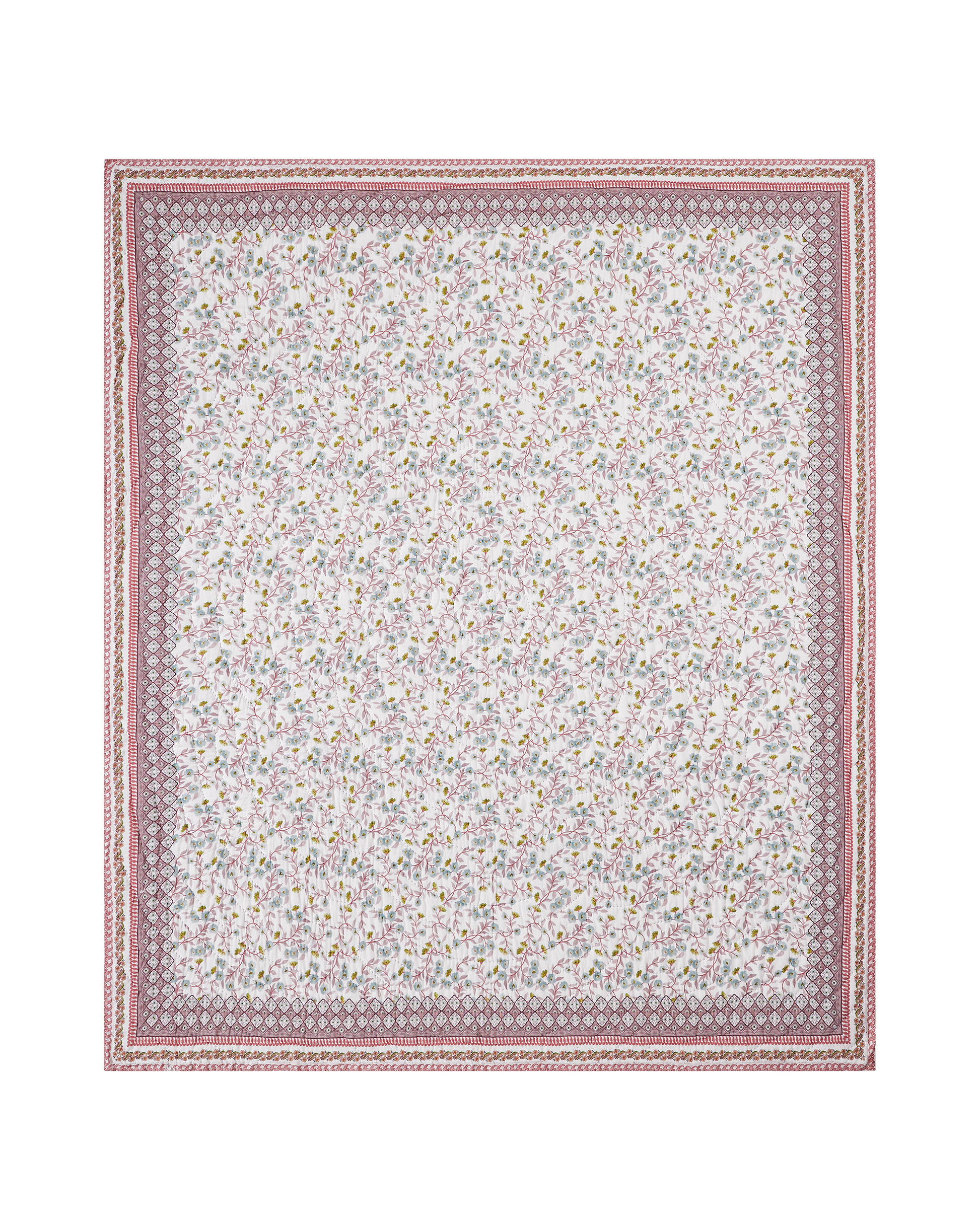 Mimo Blue Cotton AC Quilt - lifestyle