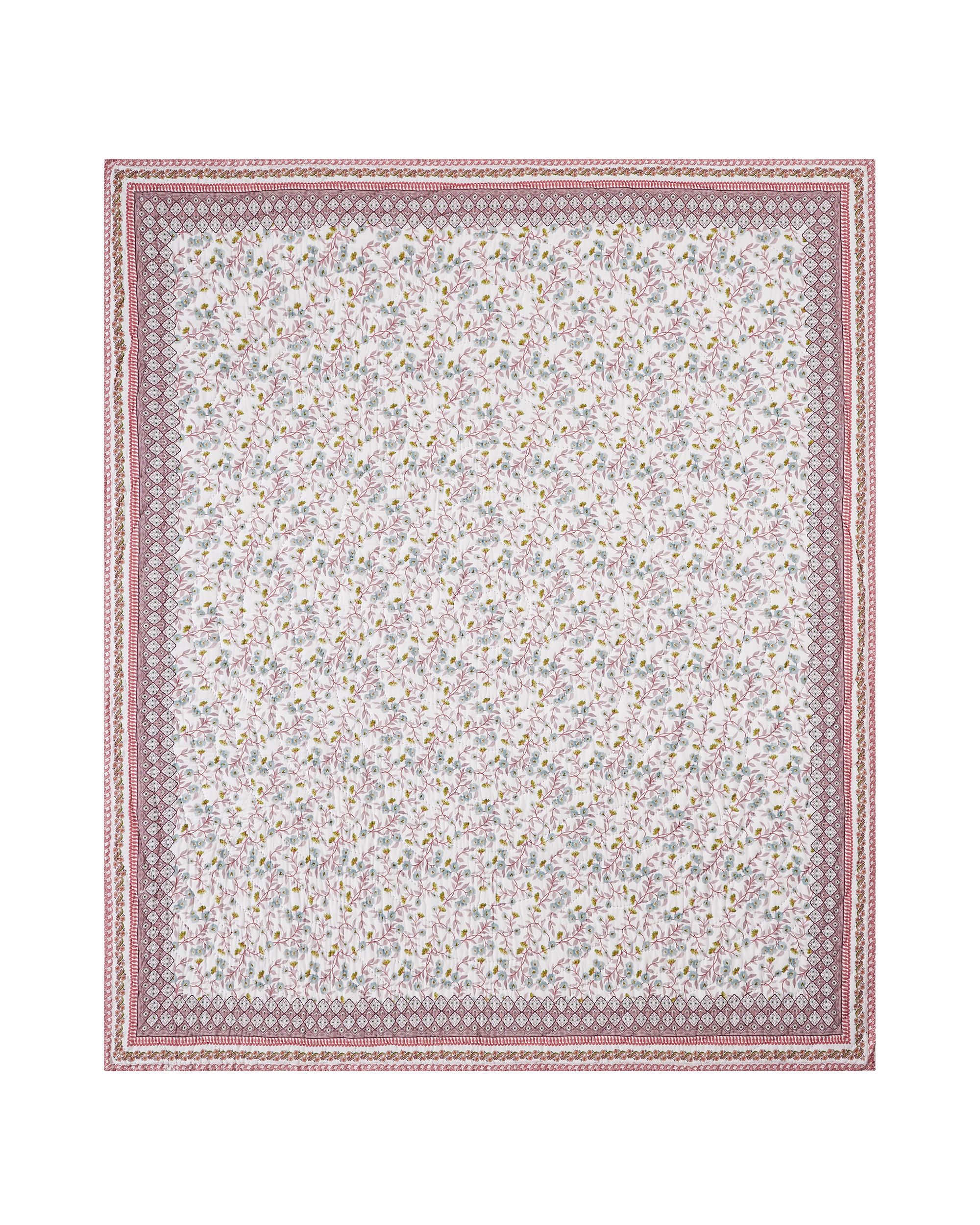 Mimo Blue Cotton AC Quilt - lifestyle