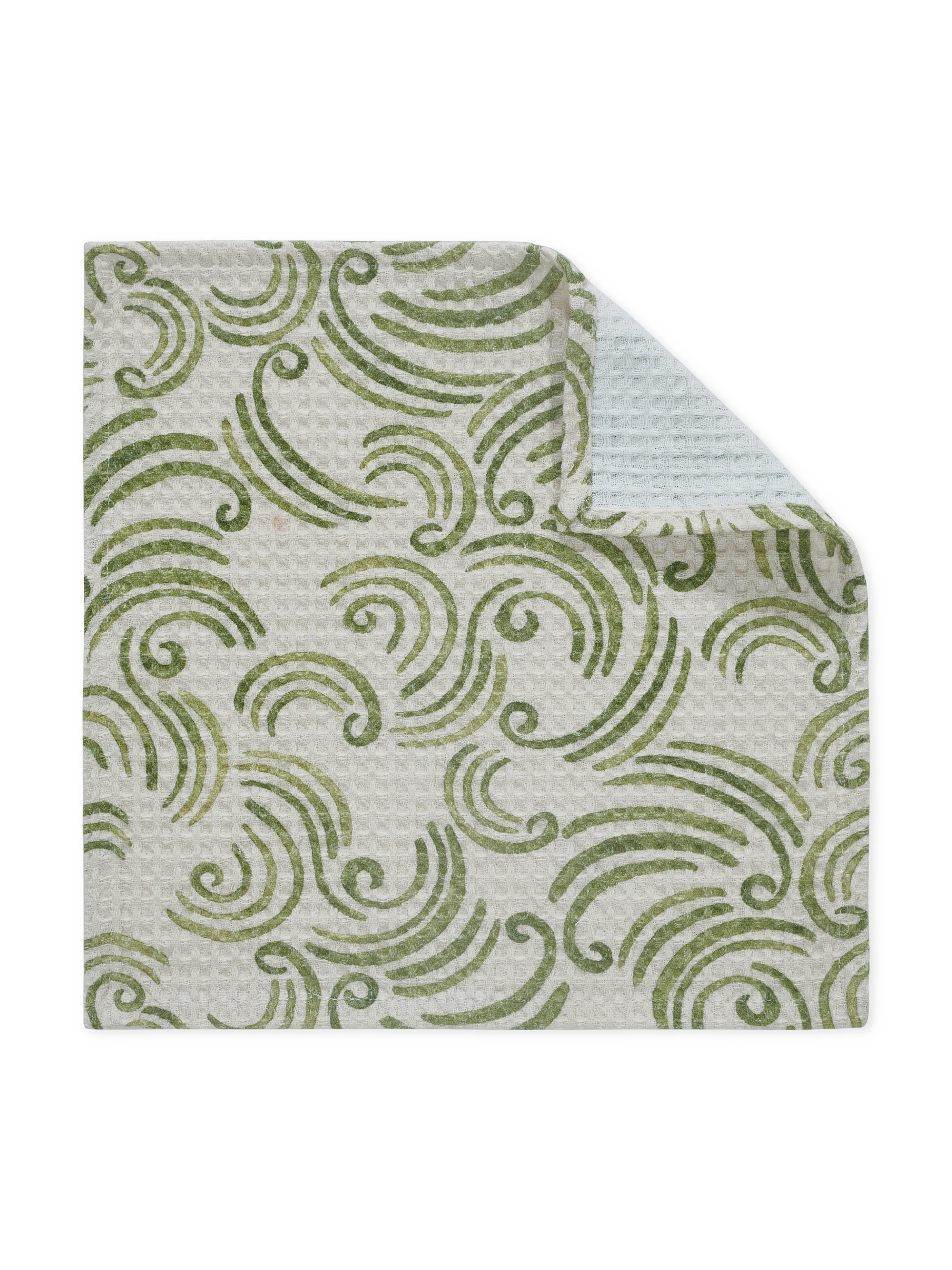 Ayna Green Face Towel | Set Of 2