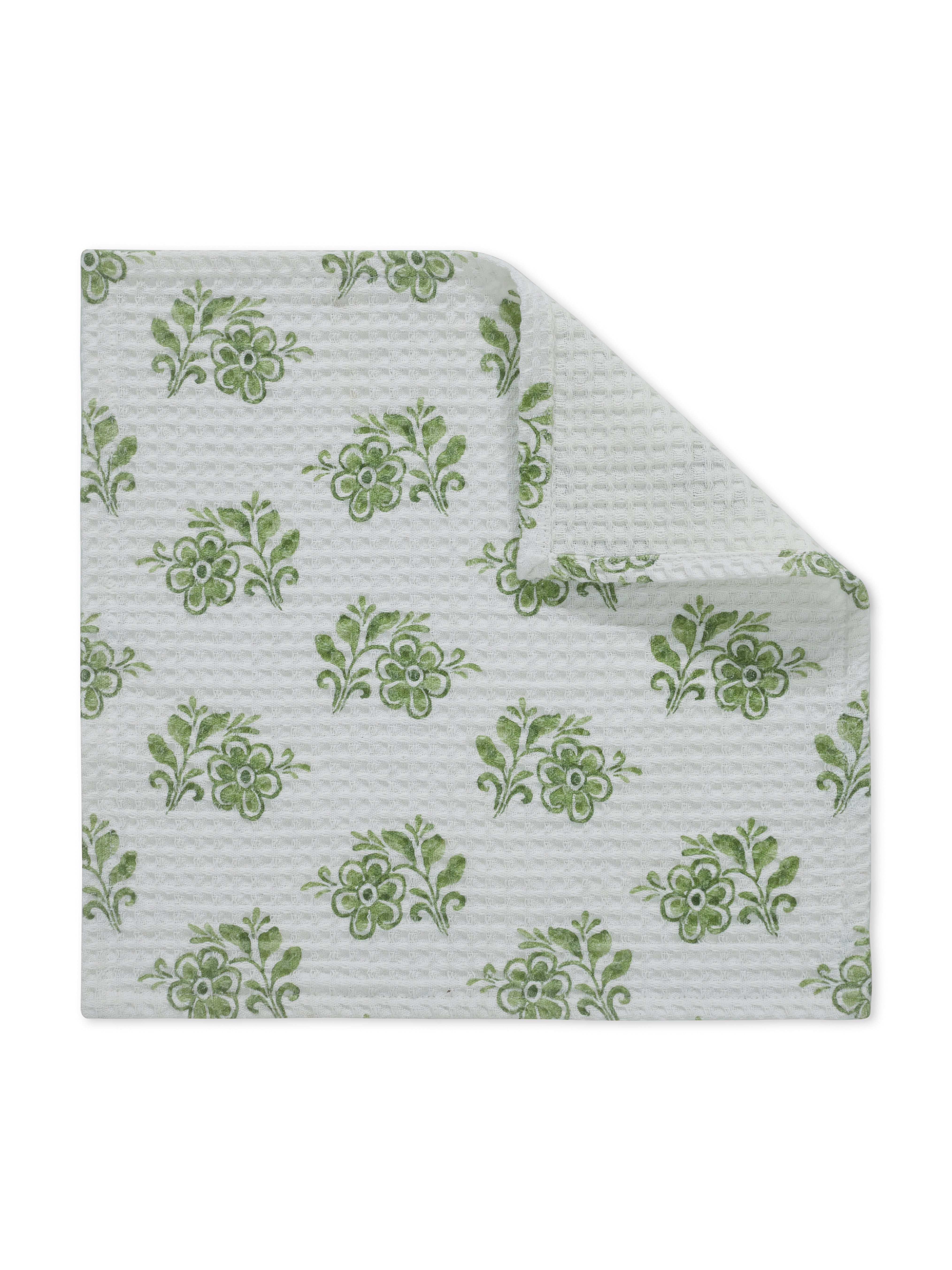 Ayna Green Face Towel | Set Of 2