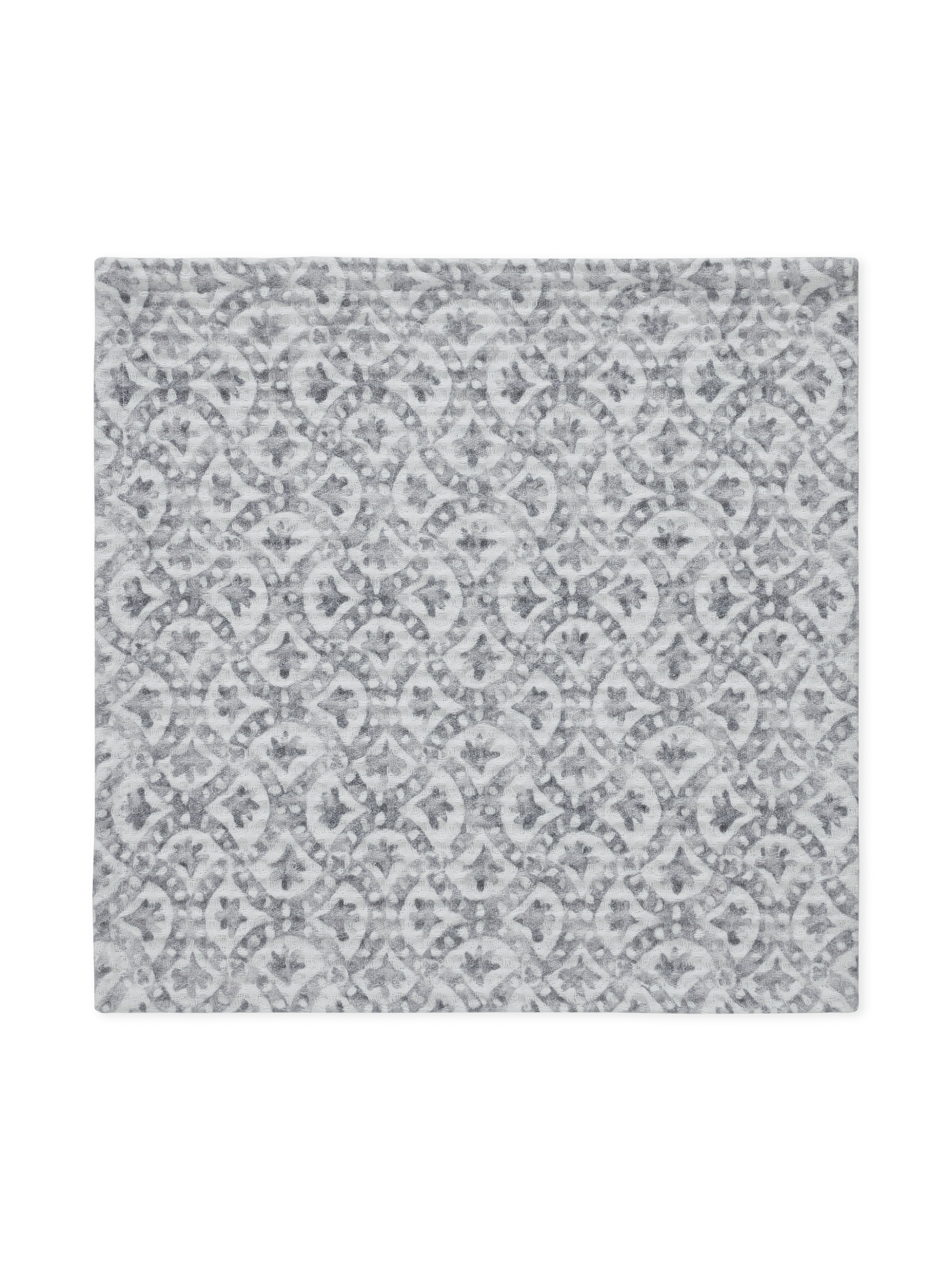 Tessellate Grey Face Towel | Set Of 2