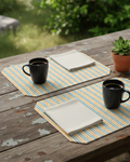 Miyana Yellow Printed Placemat - set of 4-  13