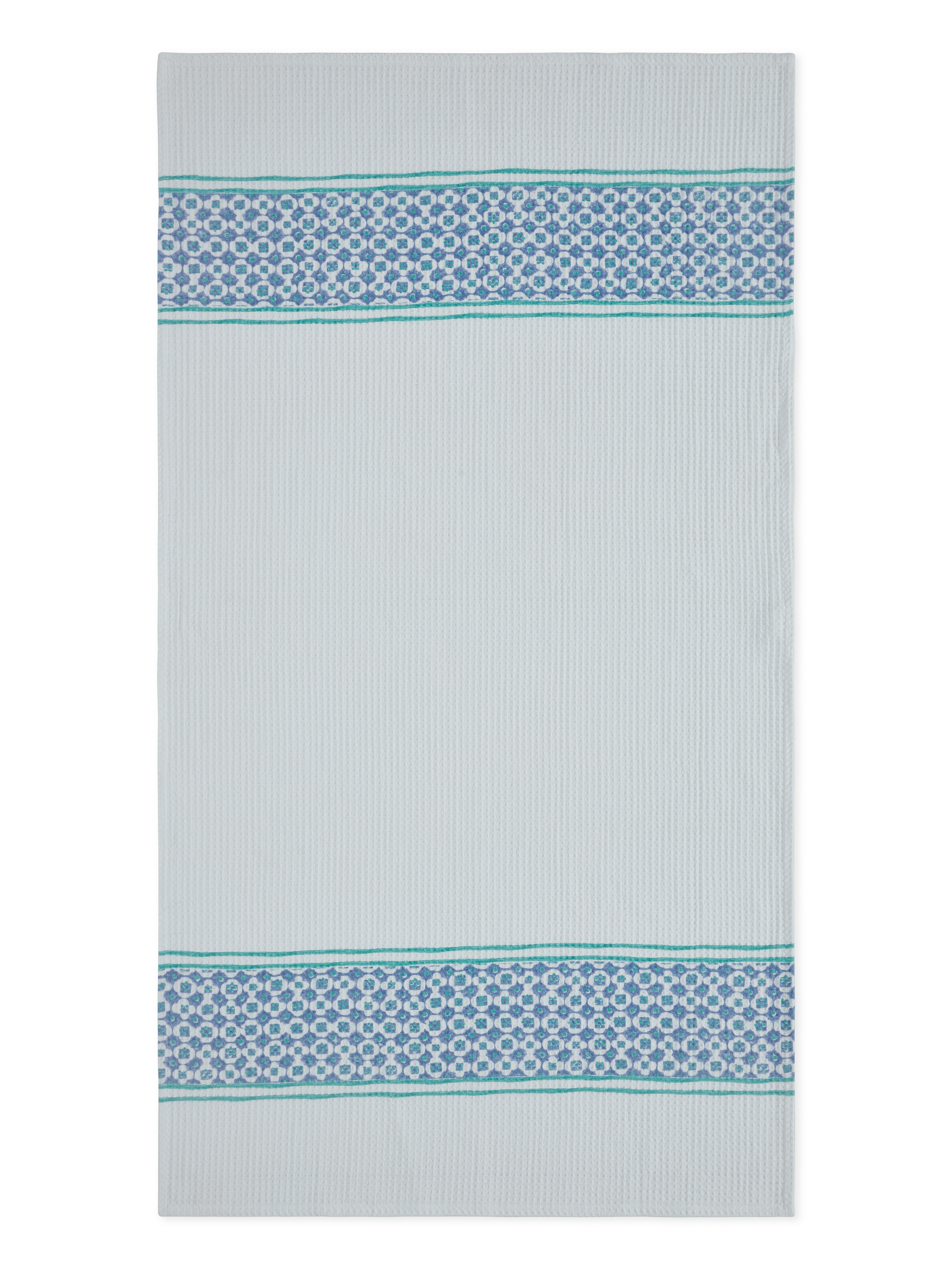 Checkmate Cotton Waffle Blue bath towel