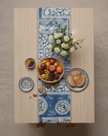 Ayna Blue Printed Table Runner - 14