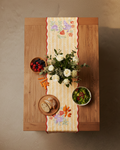 Ayna Yellow Embroidered Table Runner - 14