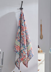 Nature Nectar Cotton Waffle Blue Bath Towel